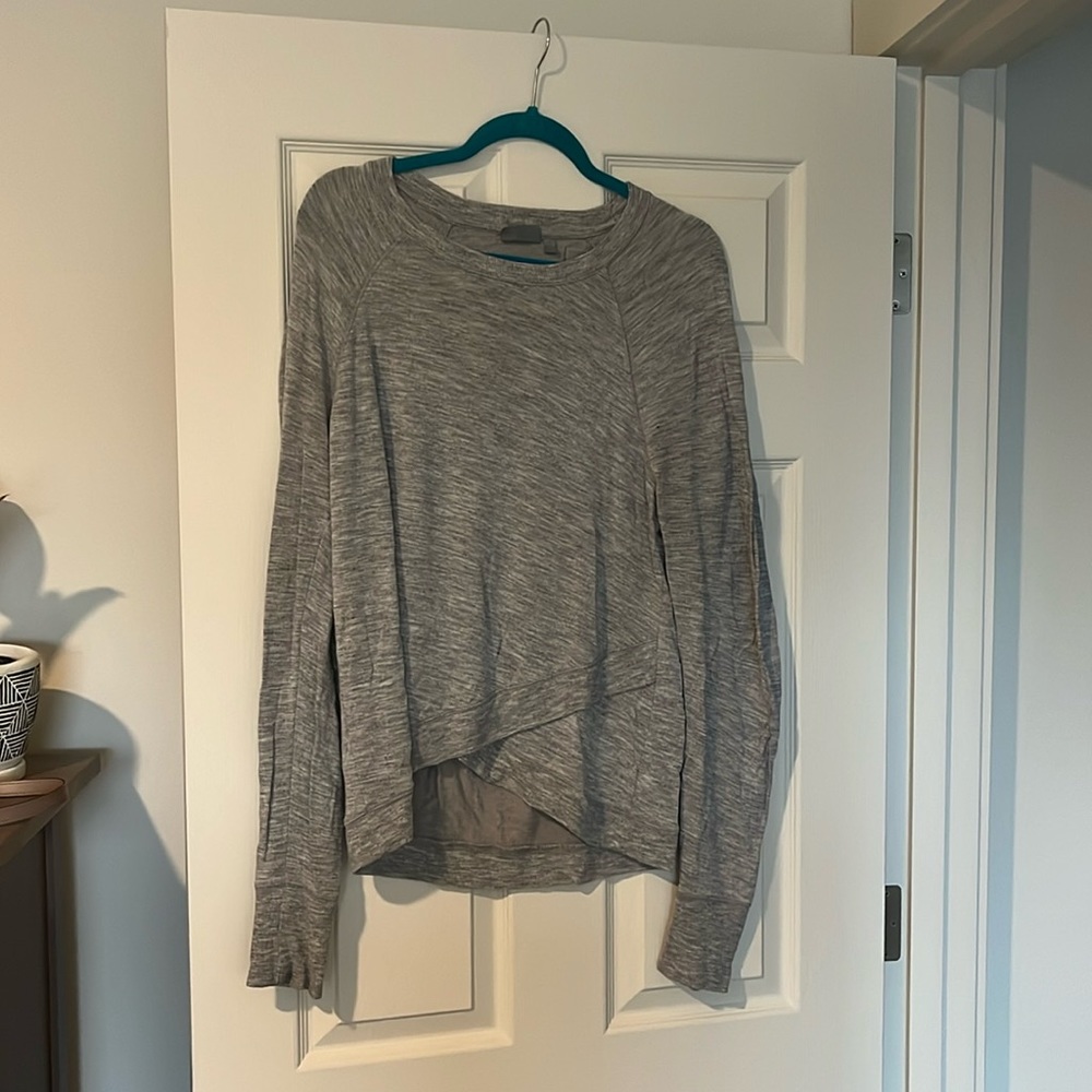 Athleta gray sweater. Could also be a top. Used, but clean and good condition.